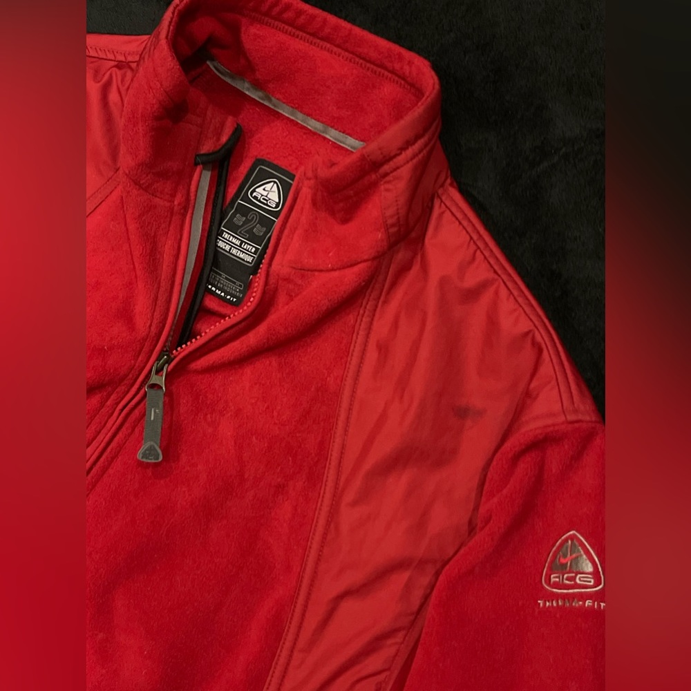 Vintage NIKE ACG FLEECE ZIP UP THERMA FIT FLEECE JACKET FULL ZIP SIZE M 56323